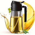 2-in-1 Premium Oil Sprayer & Pour Bottle – Glass Olive Oil Dispenser