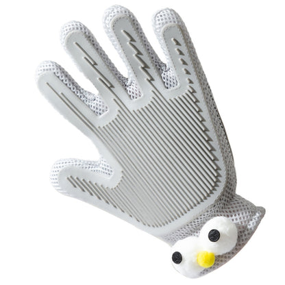 2-in-1 Pet Grooming & Massage Gloves – Efficient Hair Removal