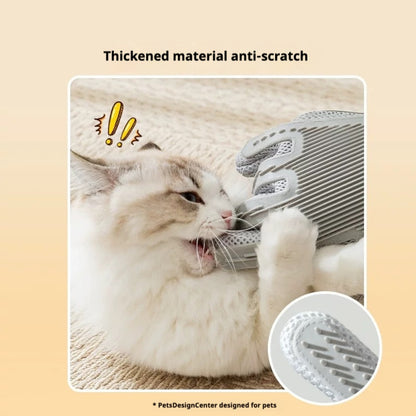 2-in-1 Pet Grooming & Massage Gloves – Efficient Hair Removal