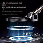 Strong Magnetic Car Phone Holder Foldable Magsafe Design 360° Adjustable Vacuum Mount for Car/Desk/Bathroom/ Use Metal