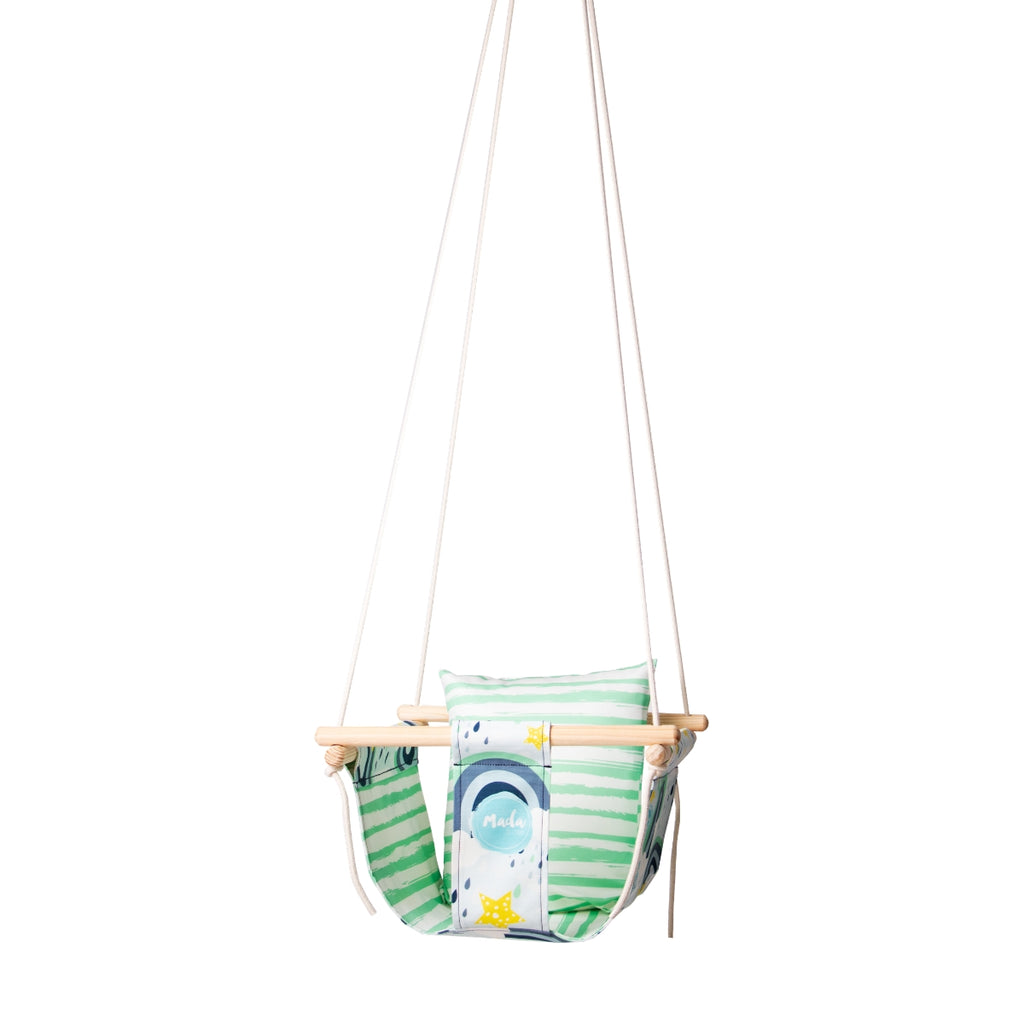 Boho™ Follow Your Rainbow Canvas Baby Swing