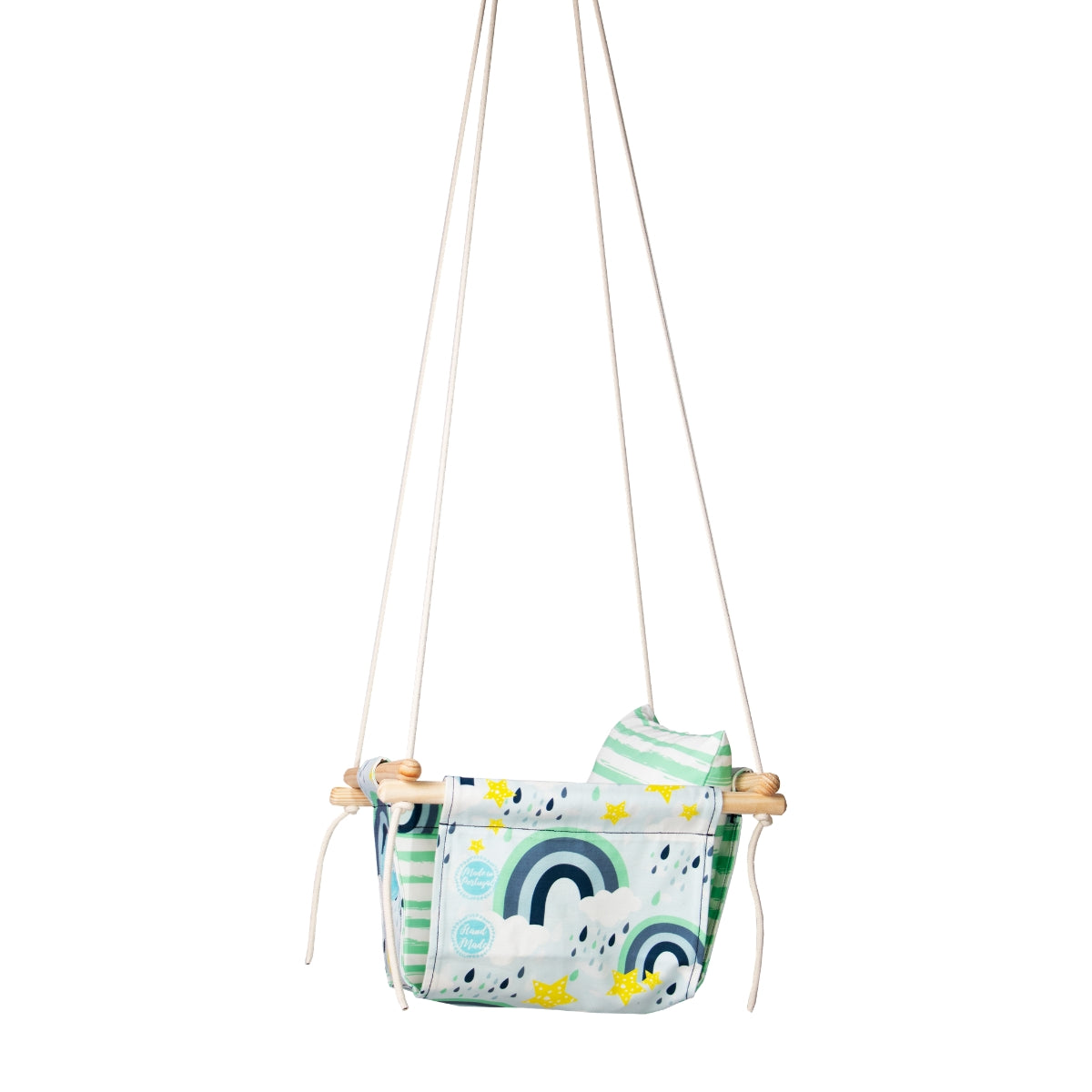 Boho™ Follow Your Rainbow Canvas Baby Swing
