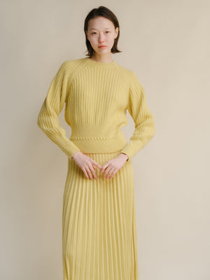 Cashmere™ Blend Luxurious Ribbed Cropped Sweater