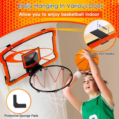 Over-The-Door Mini Basketball Hoop Set