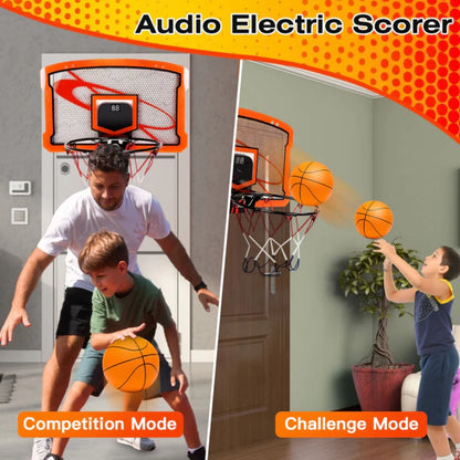 Over-The-Door Mini Basketball Hoop Set