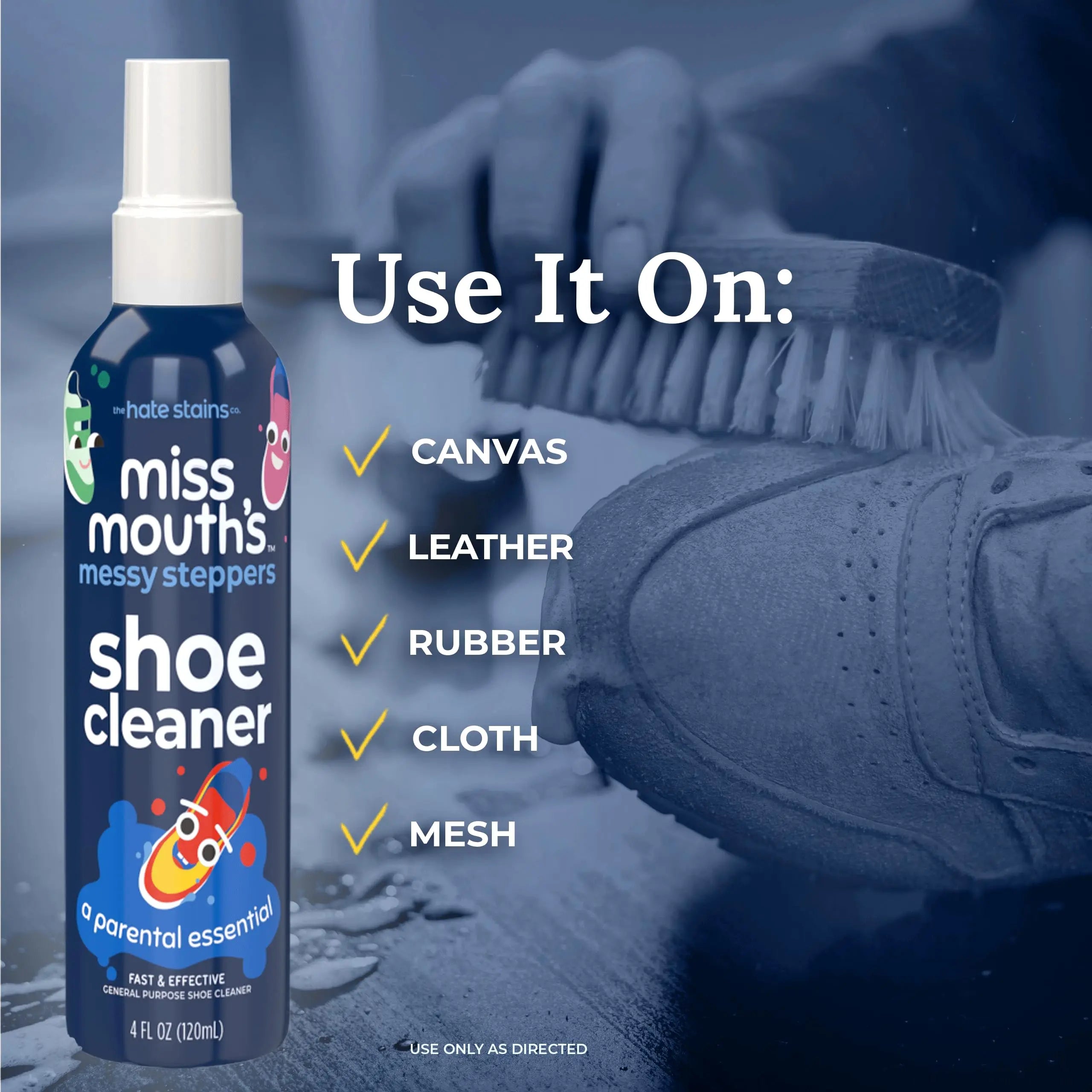 120Ml Portable Stain Remover Spray Effective Yellow Stains Removal for Laundry and Shoes Dust Bleached Decontamination Treatment