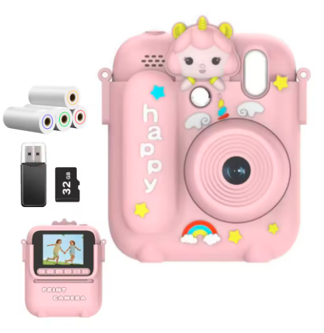 Instant Print Camera for Kids 1080P Kids Digital Camera