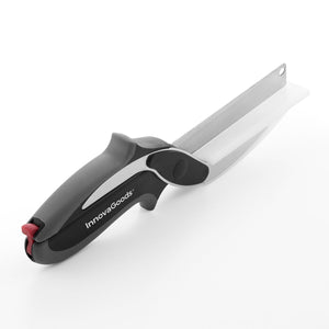 InnovaGoods™ 2-in-1 Smart Kitchen Knife Scissors & Mini Board Combo