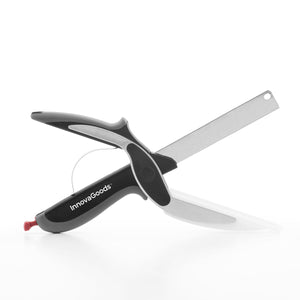 InnovaGoods™ 2-in-1 Smart Kitchen Knife Scissors & Mini Board Combo