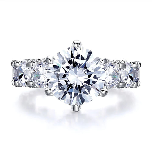 2024 New Luxury Silver Color Designer Engagement Ring for Women Free Shipping Items Gift Jewelry Wholesale R6014